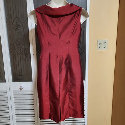 knee length dresses for ladies Women's Plus Size Amelie Satin Midi Dress - Red main image 0