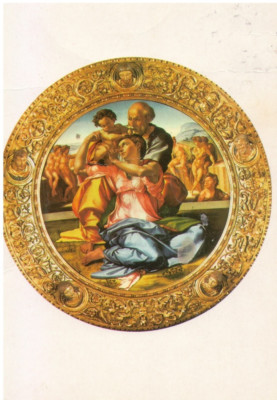 FLORENCE - UFFIZI - MICHELANGELO TONDO DONI VG 95
