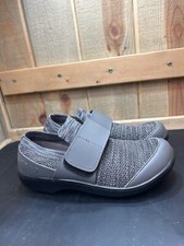 Alegria Dasher Charcoal Casual Slip-On Shoes Gray Knit 7-7.5 Eu37