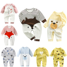 Baby Newborn Pajamas Infant One Pieces Cartoon Cotton Jumpsuit 0-12M