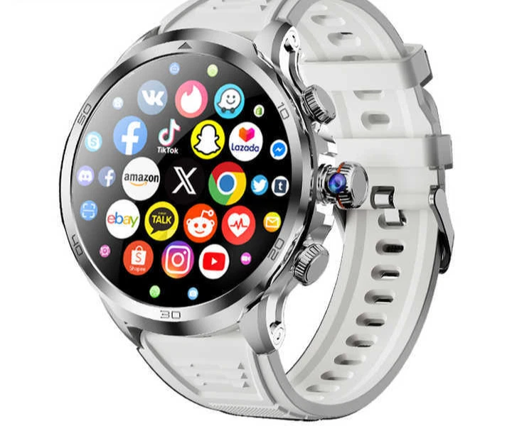 SMARTWatch 128GB 1.95” TOUCHSCREEN 4G Android 8.1 HD Rotating Camera,GPS,1990mAh - Image 3 of 4