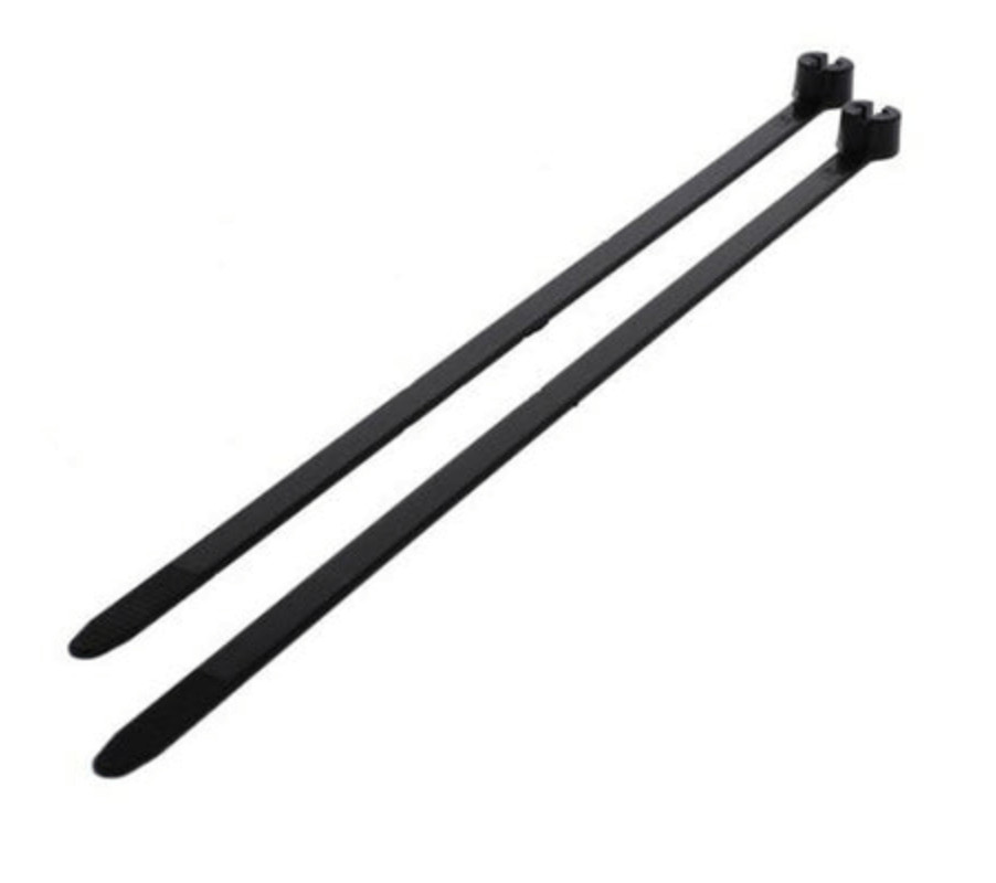 Thomas Betts ABB Ty-Rap 11.1-inch Nylon 6.6 Cable Ties 1000 Pack, Black | TY26MX