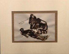  Disegno a   pastello acquerellato  su carta    35x25 - NC486