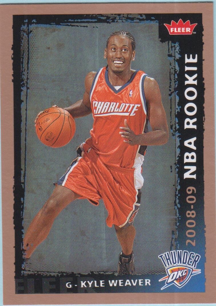 WEAVER Kyle # 232 ROOKIE Card Basketball Fleer 2008-09 Basketball NBA