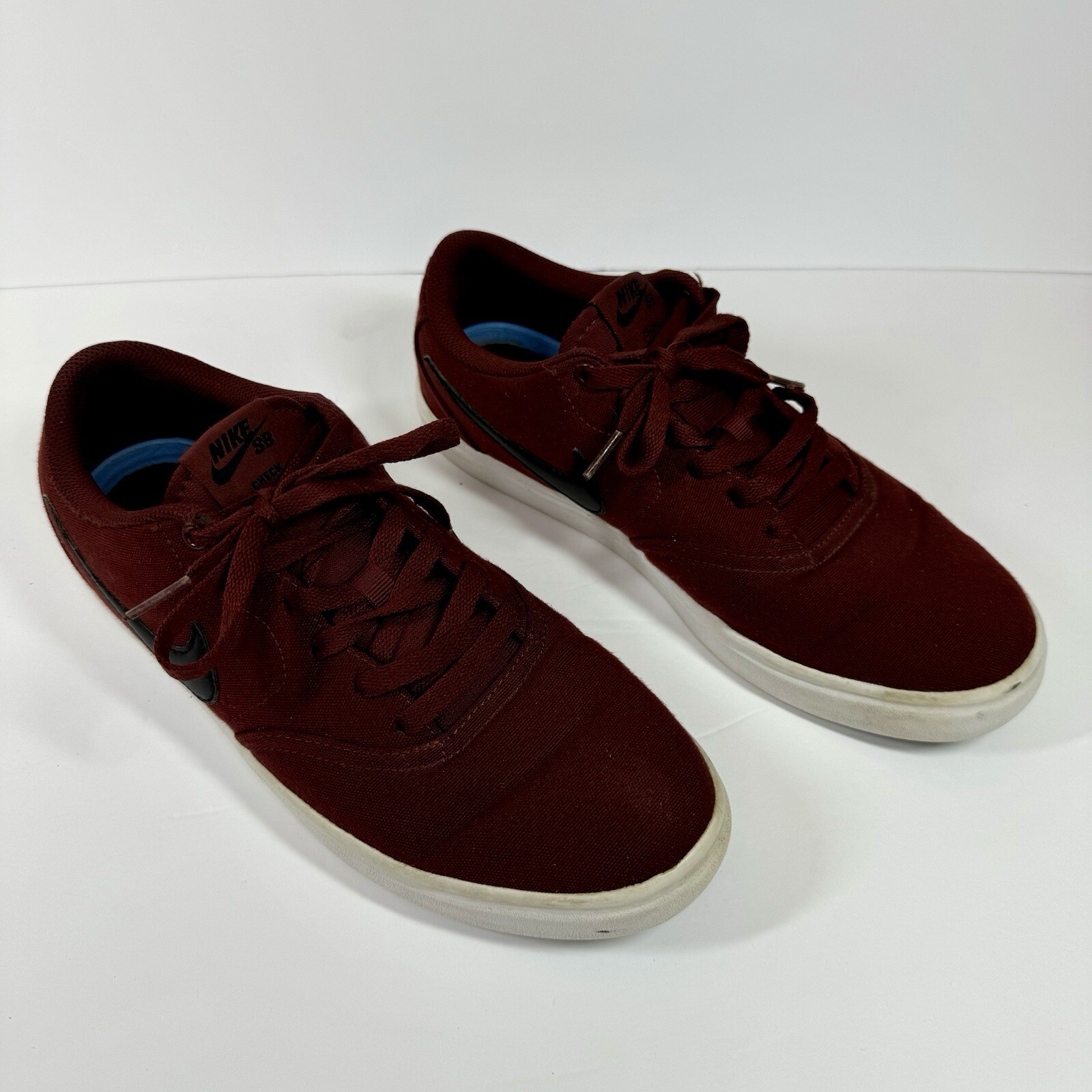 Nike SB Check Solar Janoski Mens Sneakers Red Wine Bordeaux Size 9