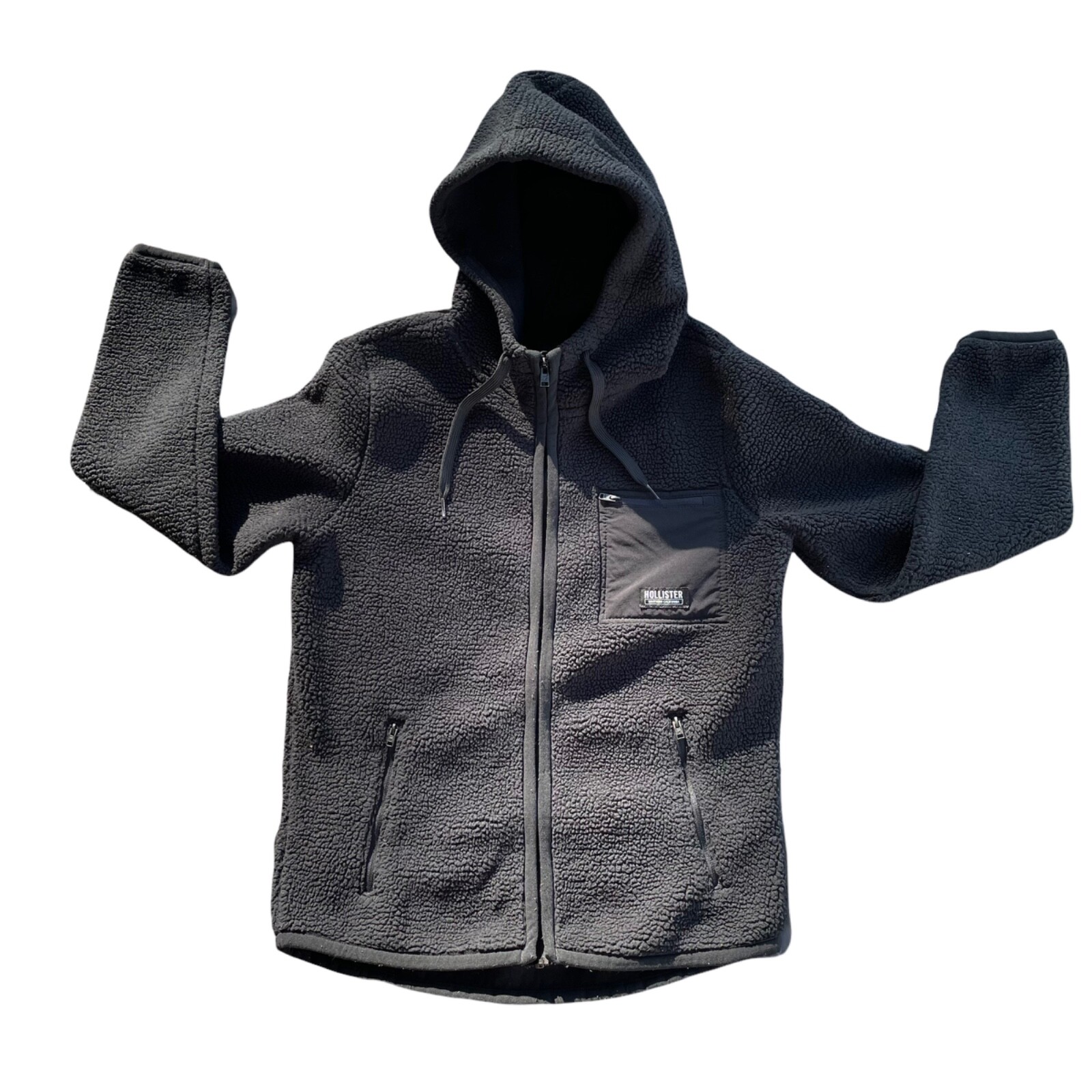 Hollister Men's Small Sherpa Fleece Zip 