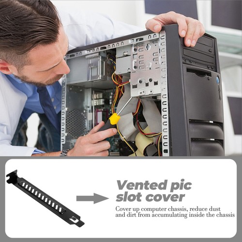 20 PCS Heat Dissipation Dustproof Cover Pcie Plate Computer Case Vented Slots - Afbeelding 3 van 12