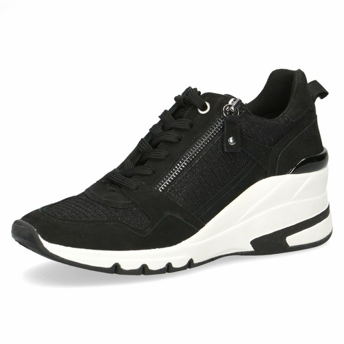 Caprice Ladies Sneakers Black Medium 