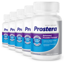  5 BOTTLES PROSTERA Prostate Support Prostate Health Supplement Saw Palmetto 