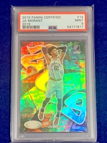JA MORANT 2019-20 ROOKIE Panini Certified Graffiti RC #14 PSA 9 Rare MVP? 