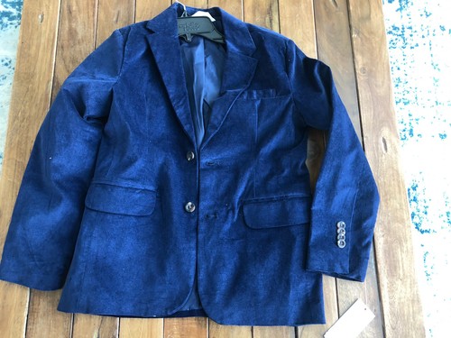 sz 10 Cat \u0026 Jack Navy blue velour suit 