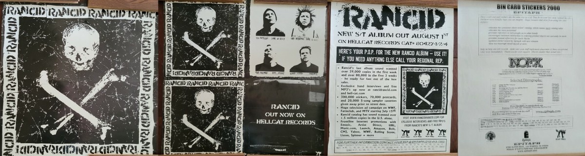 MUSIC POSTER ~ Rancid Self Titled 2000 24x24