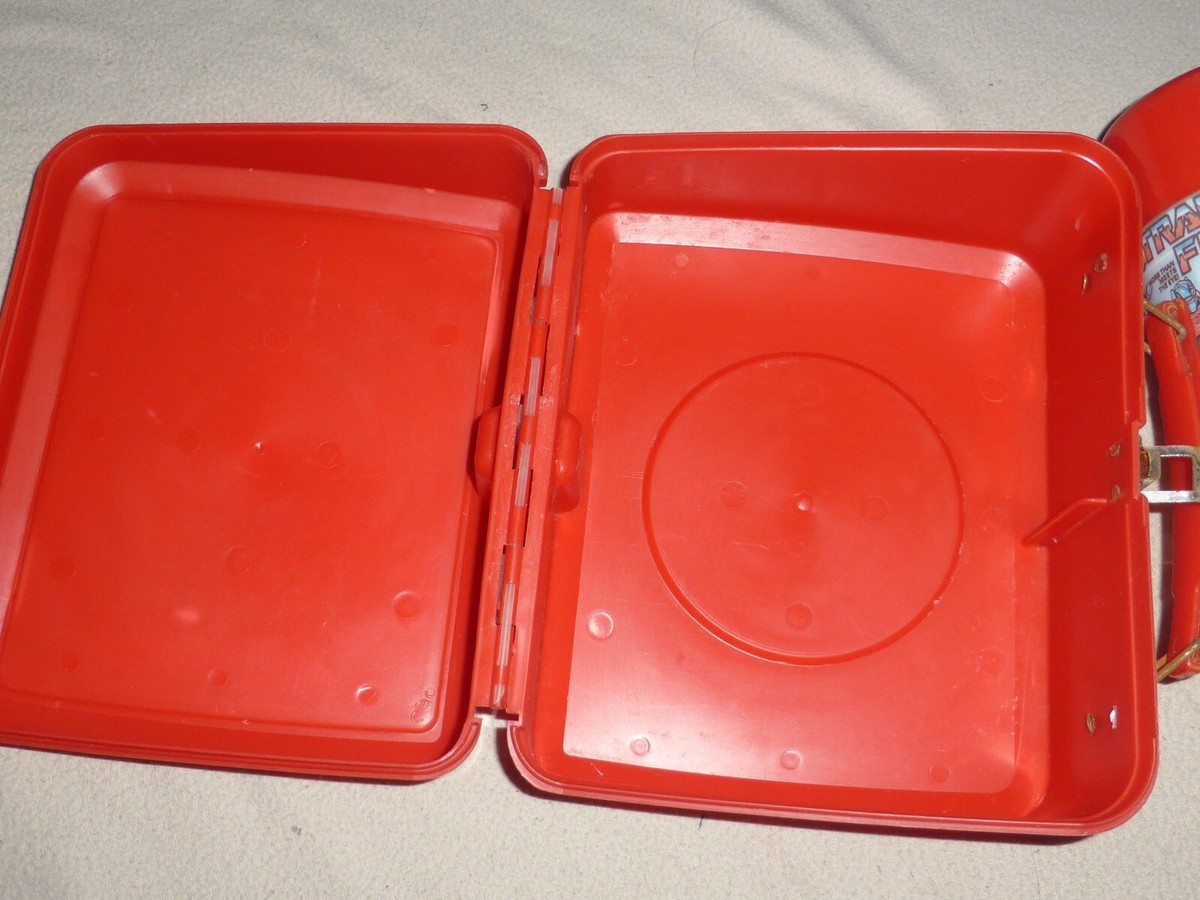VINTAGE G1 TRANSFORMERS PLASTIC LUNCH BOX THERMOS 1984 ALADDIN