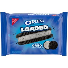 OREO Loaded Chocolate Sandwich Cookies Large Pack 13.37 oz Crunchy Treats Snacks
