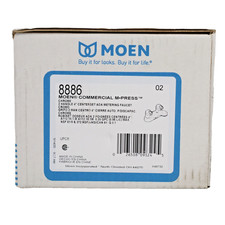 NEW OPEN MOEN 8886 COMMERCIAL M-Press Two Handle Metering Lavatory Faucet Chrome