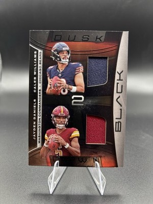 2024 Panini Black CALEB WILLIAMS & JAYDEN DANIELS Rookie Dual Patch/199