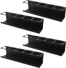 Heavy Duty Aerosol Spray Can Holder Rack 4Pc Steel Wall Mount 20 Can Set Storage