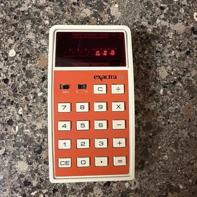 Texas Instruments TI Exactra 20 EX20 LED Calculator Tested Works Star Wars