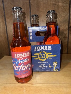 Fallout Nuka-Cola Edition Jones Soda Special Release Victory 4 Pack Bottle Set