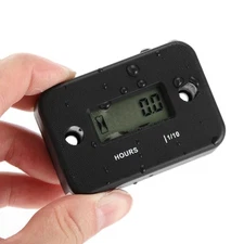 1pc Digital Inductive Hour Meter Waterproof For Lawn Mower Motorcycle new