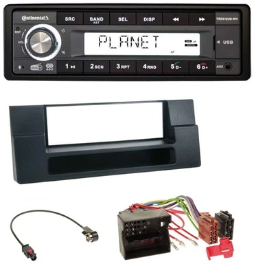 Continental USB 1DIN AUX DAB MP3 Autoradio für BMW X5 E53 5er E39 Quadlock Ablag - Bild 1 von 4