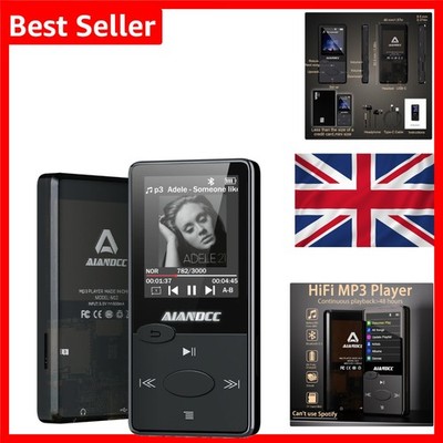 MP3 Player mit Bluetooth 5.3 32GB Mini Musik Player FM Radio für Kinder A...