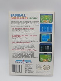 NES Baseball Simulator 1000  CIB Complete !