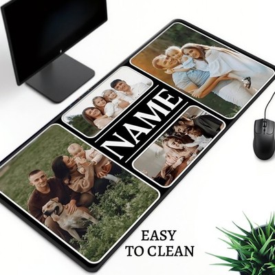 Custom Snow Mouse Pad, Desk Mat for Computers, 2D Flat Custom Gaming Mouse Pad 