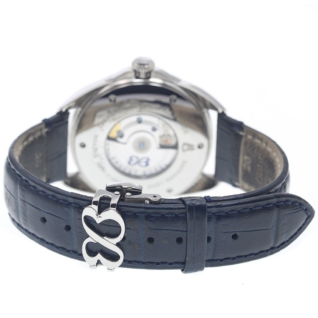 Ernest Borel Eternity Men's Automatic Watch Navy Dial Leather Stainless Used Fro image 6