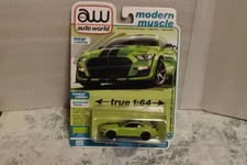 auto world 2020 Shelby GT500 Carbon Fiber 1/64 Black/Green Near Mint