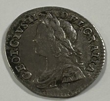 1746 George II Silver Maundy Penny Coin 