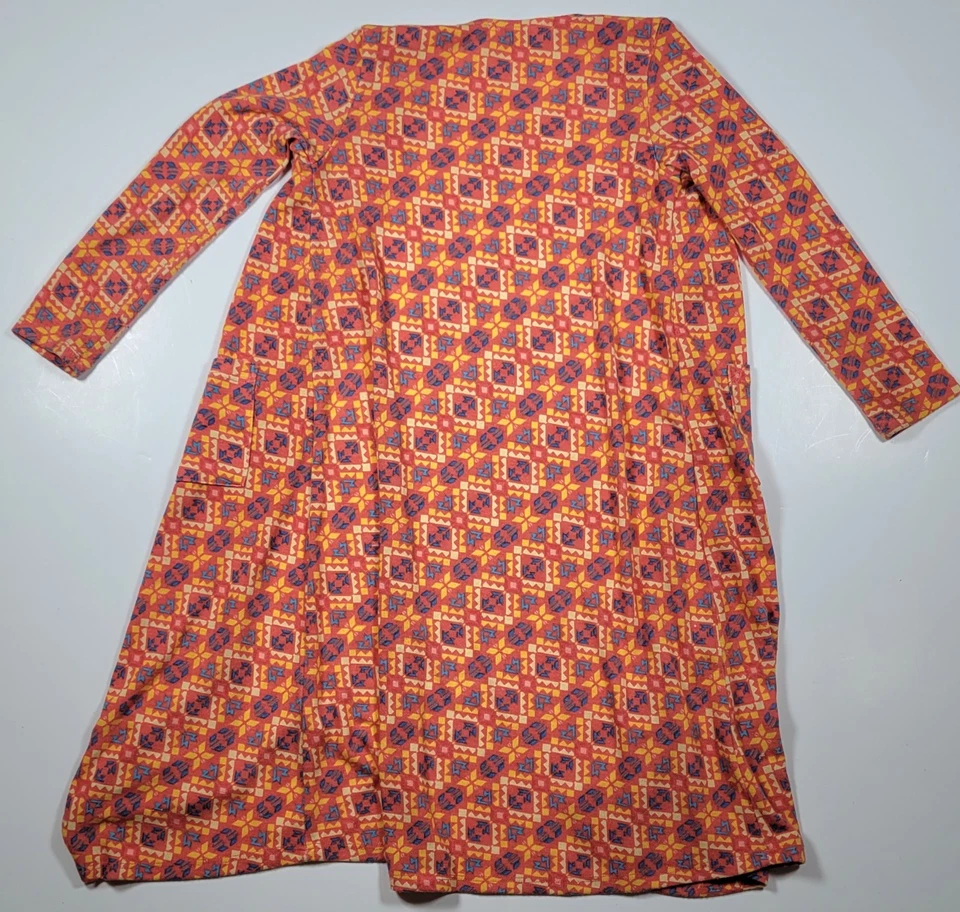 Cárdigan ligero Lularoe para niñas talla 8 manga larga (mangas largas azteca) Foto 2 de 3