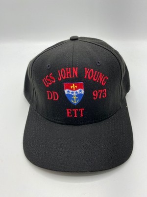 The Corps USS John Young DD 973 ETT Logo Black Baseball Cap Hat One Size