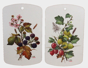 Vintage U. GQ Ricolor Germany Personal Laminate Snack Cutting Board 5.5" x 9.25"