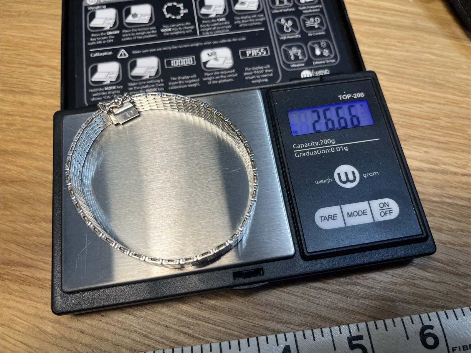 Sterling Silver Brick Bracelet - image 8