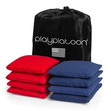 Weather Resistant Cornhole Bags - Set of 8 Regulation Corn Hole - Red  Navy ...