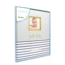 Pearhead Hello Baby, Baby Memory Book - Gray. Baby Present. Baby Album. Unisex