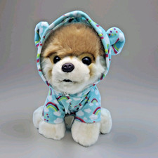 Gund Boo The World's Cutest Dog 9" Plush Rainbow Outfit Hoodie Stuffed Animal