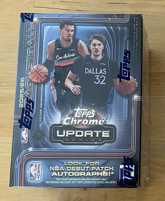 2025-26 Topps Chrome Update Series NBA Value Box Sealed 28 Karten