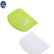 2 Pieces Food Safe Plastic Dough Scraper Kitchen Bench Chopper Food Cutter Wh...