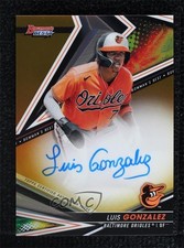 2022 Bowman's Best of 2022 Gold Refractor 45/50 Luis Gonzalez #B22-LG Auto 1j7t