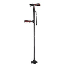 1 Lightweight Foldable Walking Cane W/360  Non-Slip Base Emergency Alarm