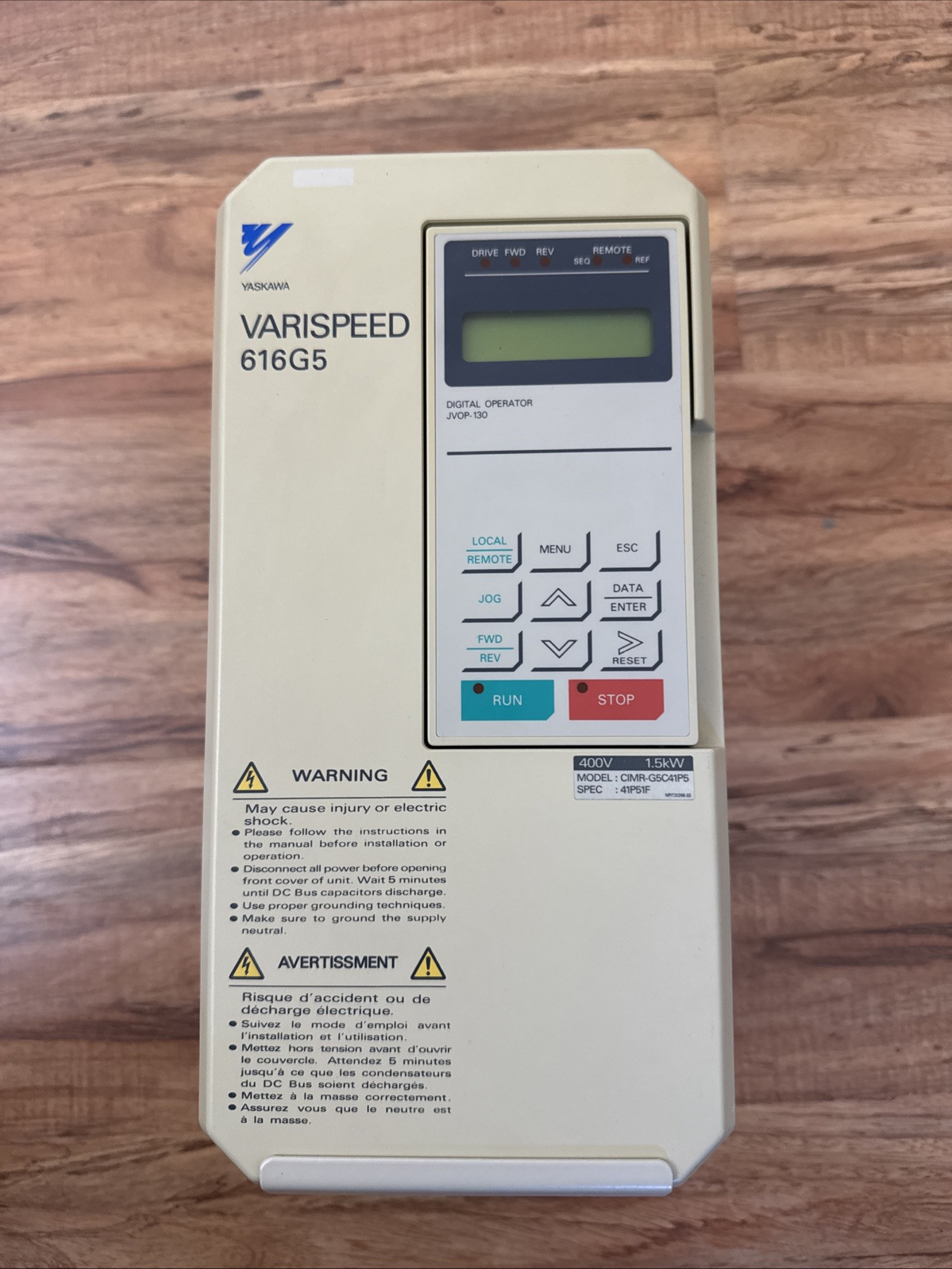 YASKAWA VARISPEED 616G5 CIMR-G5C41P5 3 PH 380/460V | eBay