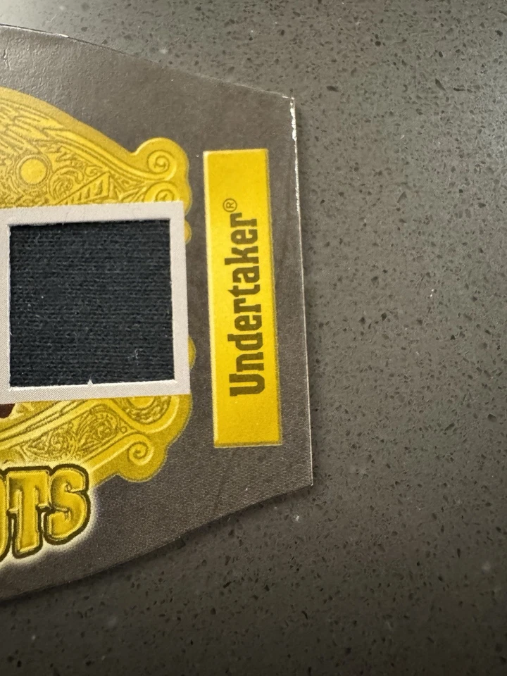 WWE ГРОБОВЩИК 2003 WRESTLEMANIA FLEER НАЗВАНИЕ ВЫСТРЕЛЫ СОБЫТИЕ Б/У РУБАШКА РЕЛИКВИЯ КАРТА - Изображение 3 из 4