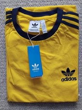 MEN'S ADIDAS ORIGINALS TEE SHORT SLEEVE CREW NECK THREE STRIPE T-SHIRT NEW
