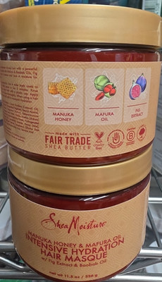 Shea Moisture Manuka Honey & Mafura Oil Intensive Hydration Hair Masque/Lot of 2