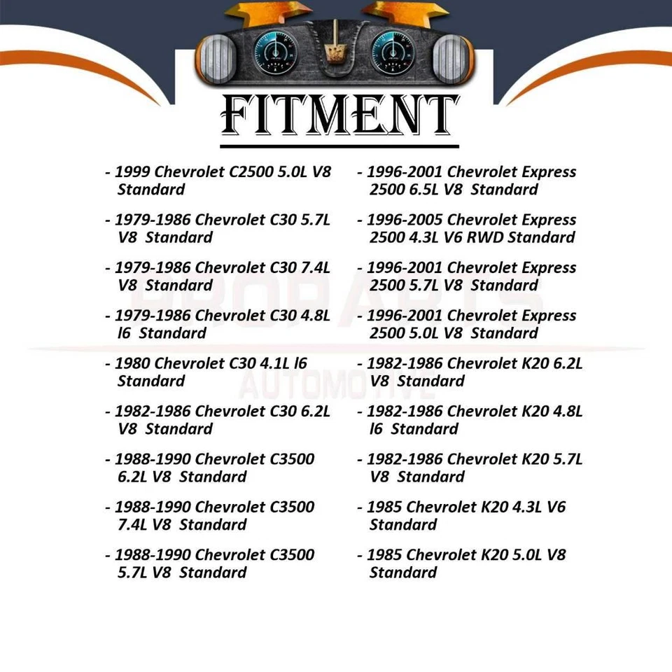 Eje trasero GMB 3X todas las articulaciones juntas universales en U para Chevrolet 1965-2009 Foto 3 de 4