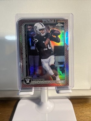 2025 Topps Chrome Rookies Dont'e Thornton Jr Refractor (RC) Football Border ￼