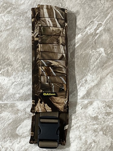 Allen Bandolier Shotgun Shell Holder Camouflage Adjustable Sash Belt- Holds 25