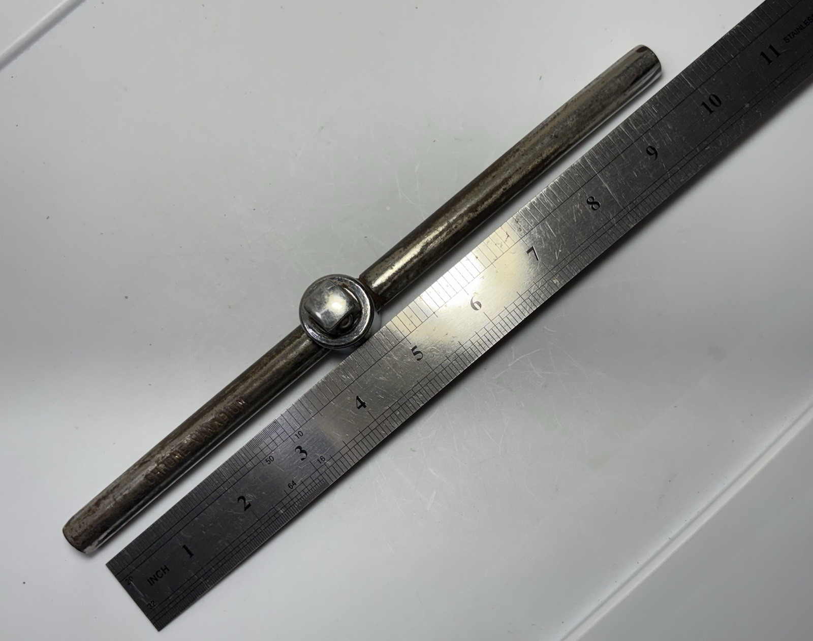 1/2" Drive Breaker Bar With 9” Sliding T - Handle Chrome - Vanadium Vintage